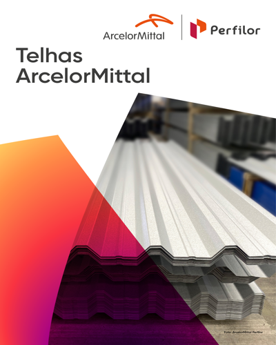 Capa do Catálogo de Telhas ArcelorMittal